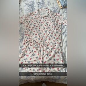 Cherry and Blueberry Print Pajama Set